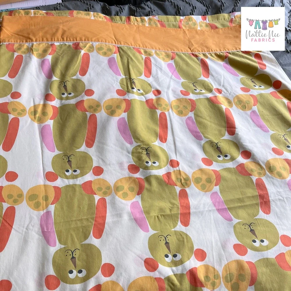 Scuda by Wamsutta Bears Twin Flat Sheet, vintage